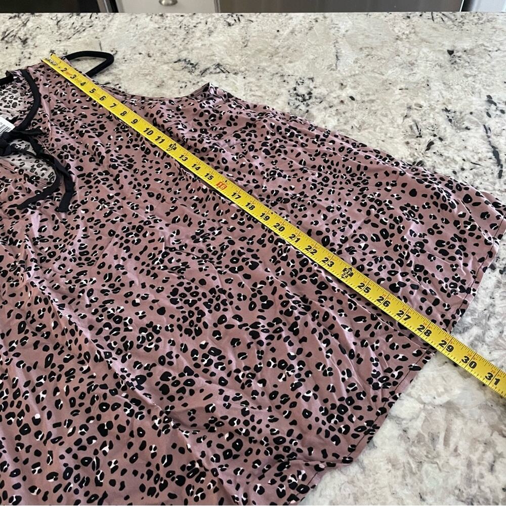 Torrid Brown Leopard Tie Neck Tank 1X NWT 11806739 - Picture 10 of 13